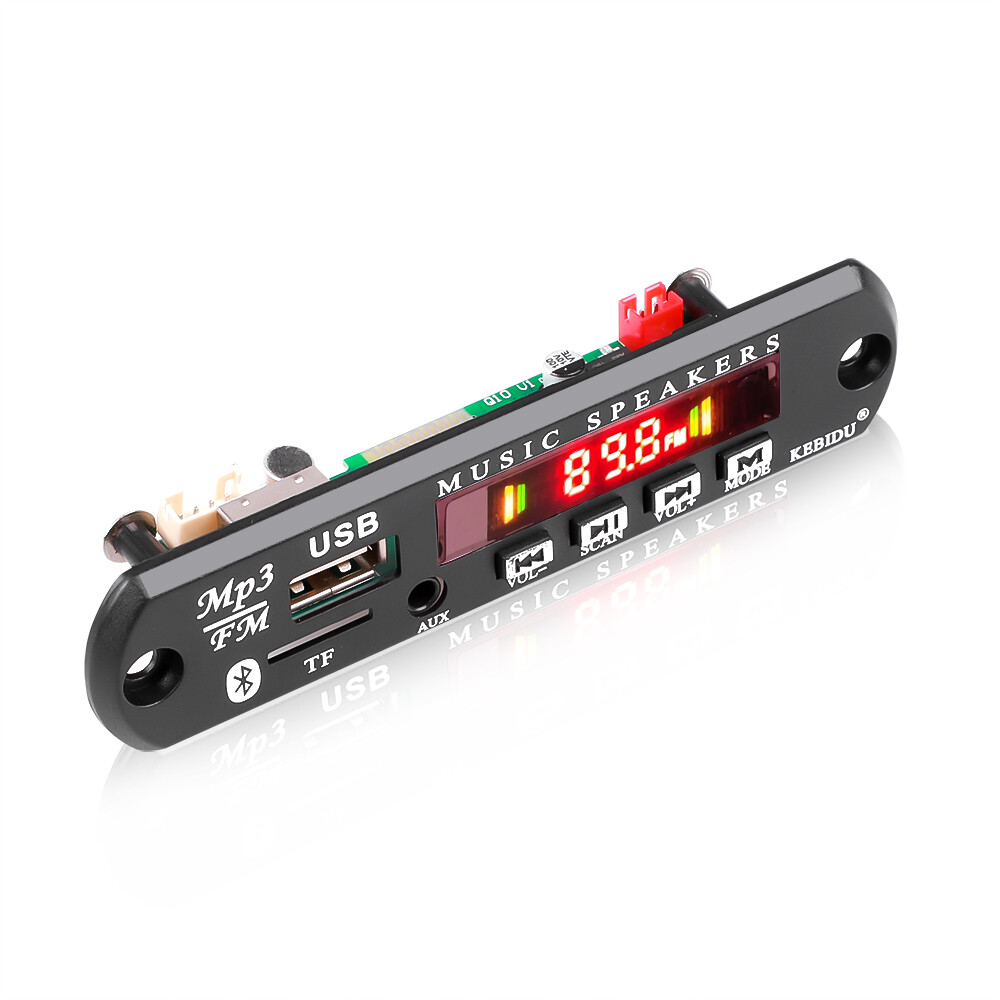 Bluetooth 5.0 MP3 Decoder USB MP3 Player Decoding Board Module 5V 12V Support WMA WAV TF Card USB FM For Car