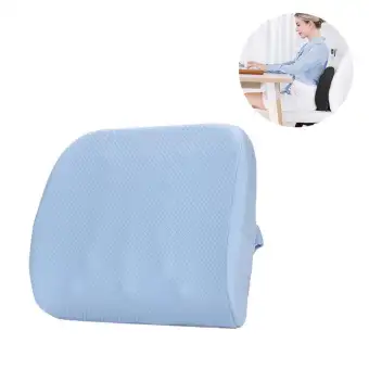 Aolvo Memory Foam Lumbar Support Pillow Back Cushion 3d Mesh Cover