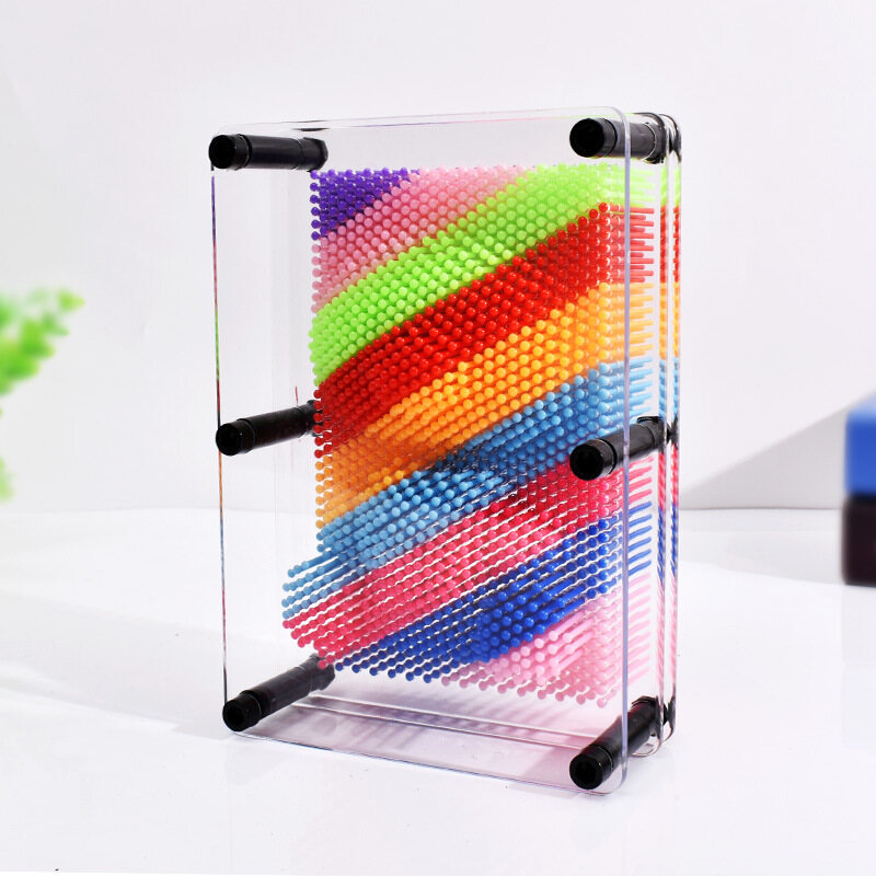 3D Pinart Clone Shape Colorful Needle Model Pixel Art Blocks Toy Pin Art Toy Funny Game Creative Gifts