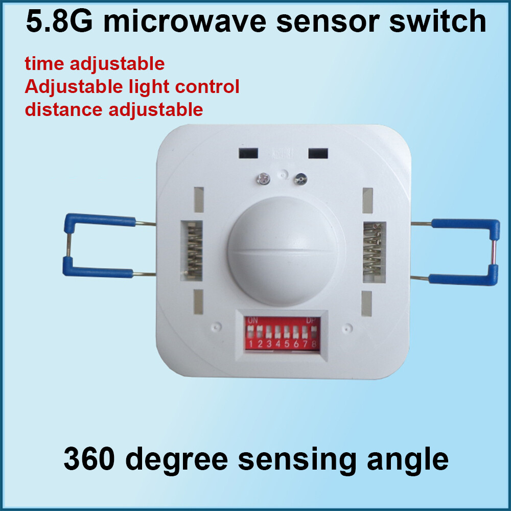 FocusAi  Sensor Body Motion Detector 5.8GHz Adjustable Embedded Microwave Radar Light Switch for Corridor Sensor