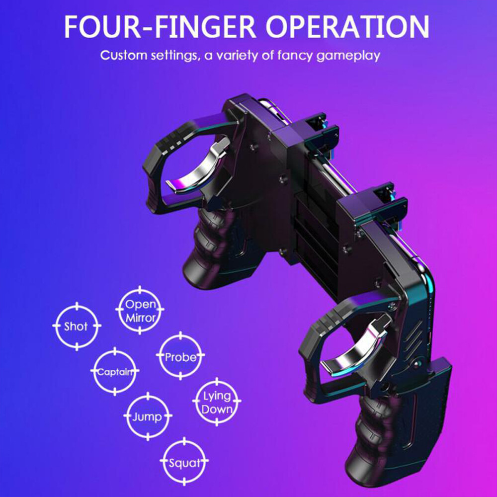 Dụng cụ điều khiển trò chơi điện thoại di động pubg di động điều khiển cần điều khiển chơi game từ xa Grip cho 4.7-6.5 "Apple IOS Android Phụ kiện điện thoại