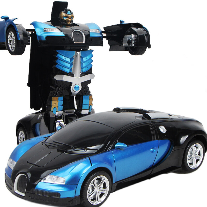 Transformers Remote Control Deformation Car into Robot Bugatti Veyron UK Seller 
