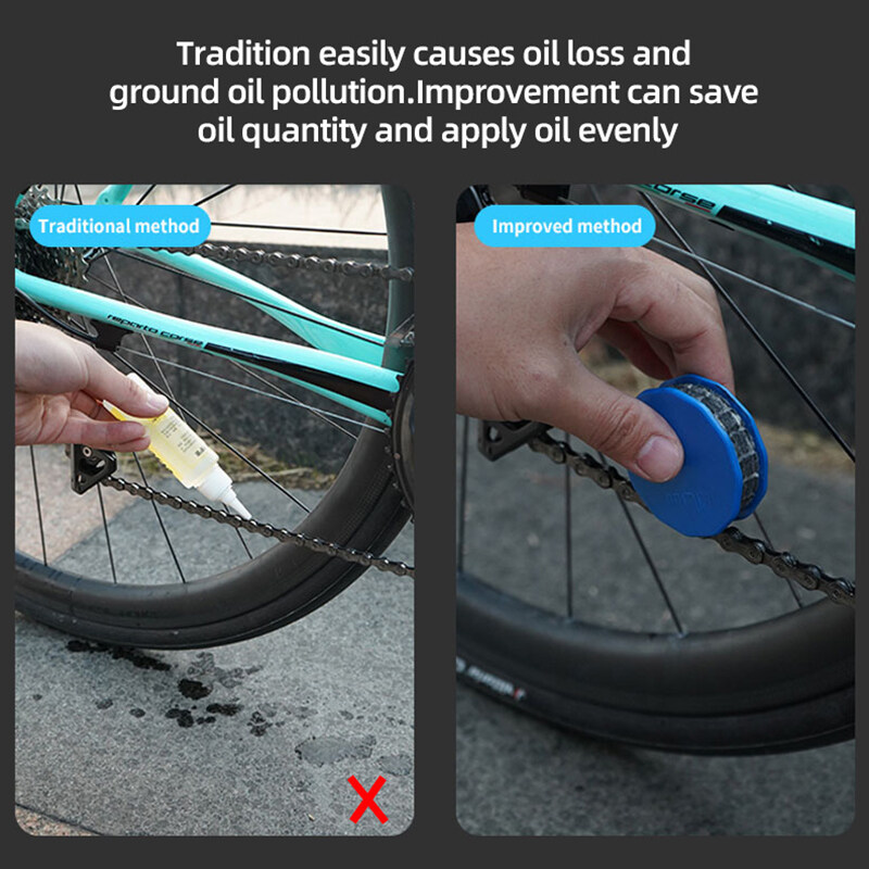 IPTY Bicycle Roller Chain Oiler Lubricating Cycling Gear Roller Cleaner