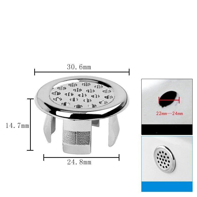 1/4Pcs Wash Basin Overflow Ring Neatly Decorated Cover Wash Basin Overflow Overflow Plug Plug Spare Sink Basin Plastic Overflow Ring