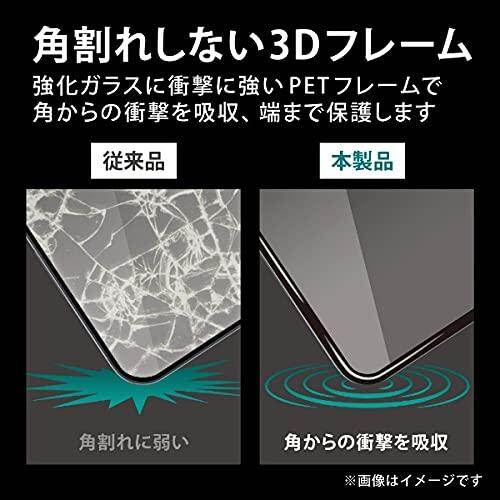 ELECOM iPhone 13 mini / glass film / with frame / blue light cut