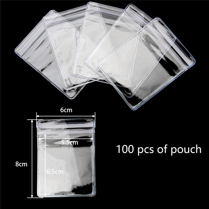 Transparent Self Sealing Adhesive Pouch PVC Bag Jewelry Storage Book Plastic Storage Bags for Jewelry Retail Display Packaging