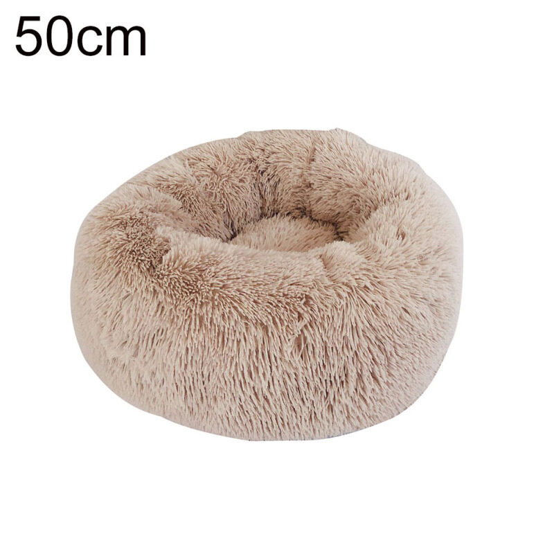 Huanhuang®Mùa Đông Chó Con Ổ Cho Mèo Giường Ngủ Ấm Sang Trọng Miếng Đệm Tròn Đồ Cho Thú Cưng