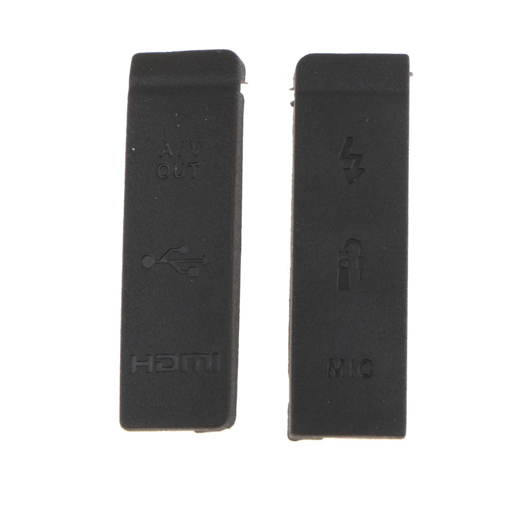 Zymoon for canon eos 5d2 5d mark ii usb mic flash hdmi interface cover rubber cap replacement