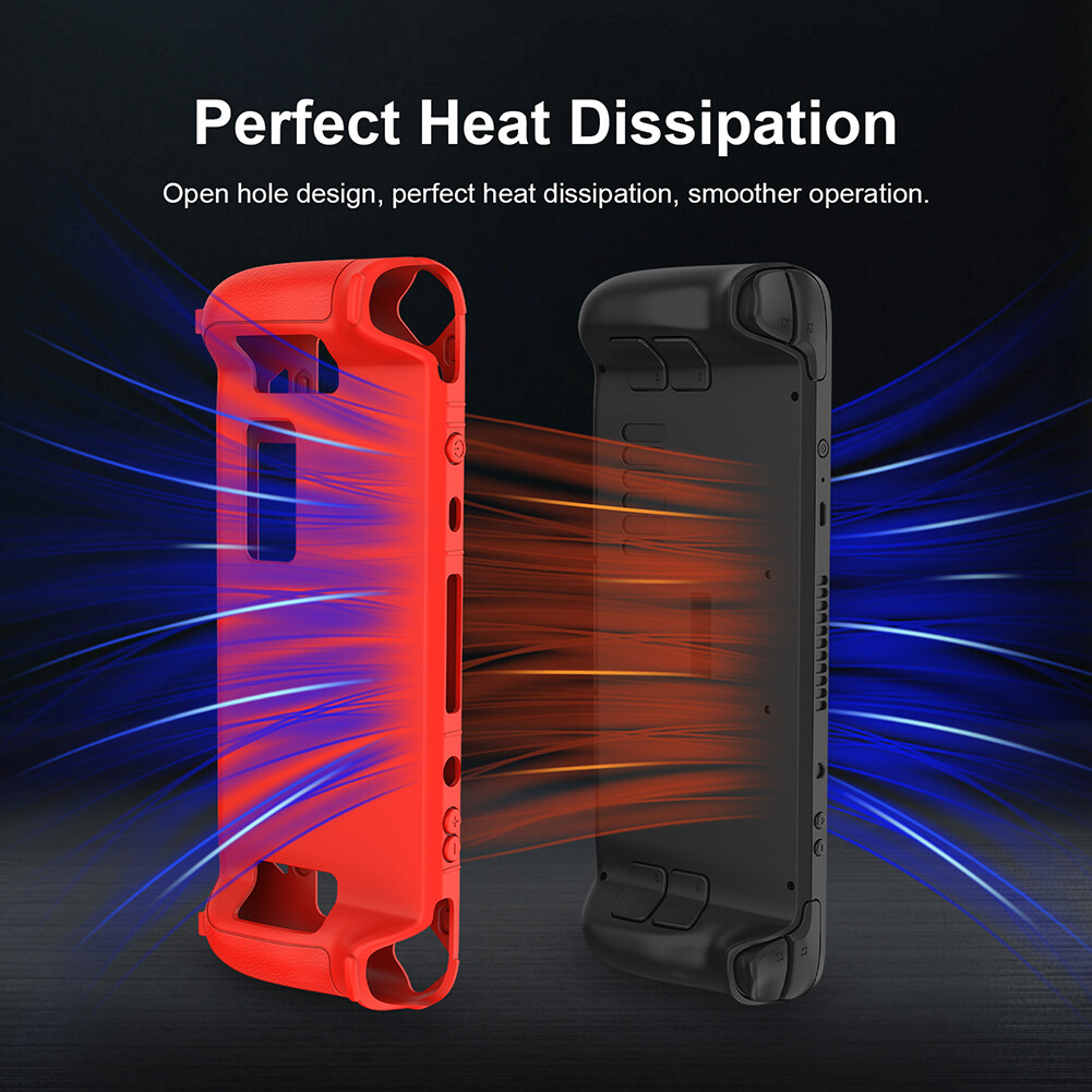 Protective Sleeve Silicone Shell Case Anti-Scratch Shockproof with Button Caps Game Accessories for Steam Deck Game Console
