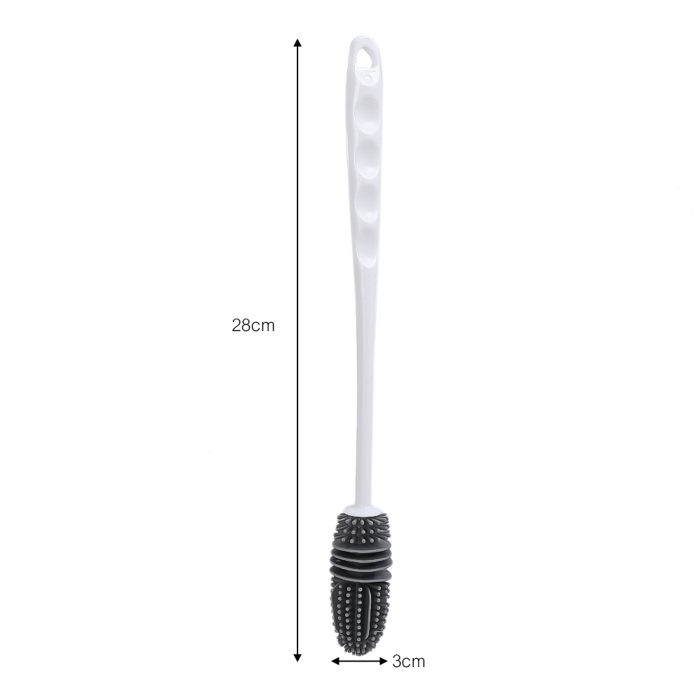 Long Handle Silicone Cup Brush Cup Scrubber Glass Cleaner Kitchen Cleaning Tool Drink Cup Cleaning Brush