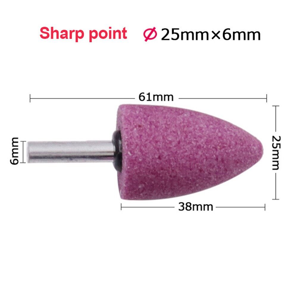 High Quality Grinding Head 6mm Shank Conical Grinding Stone Sanding