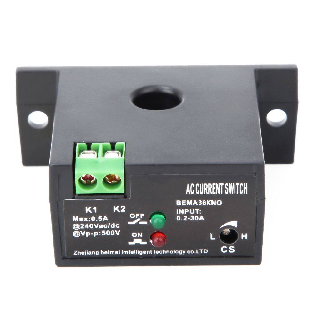 lzlzo Công Tắc Cảm Biến Dòng Điện Xoay Chiều Có Thể Điều Chỉnh 0.2 ~ 30A Cảm Biến Tự Cấp Nguồn Thường Tắt Công Tắc Cảm Biến