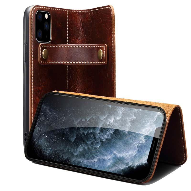 Bao Da Thật Cho iPhone 13 Pro Max IPhone13 Ốp Ví Mini Có Dây Đeo Tay
