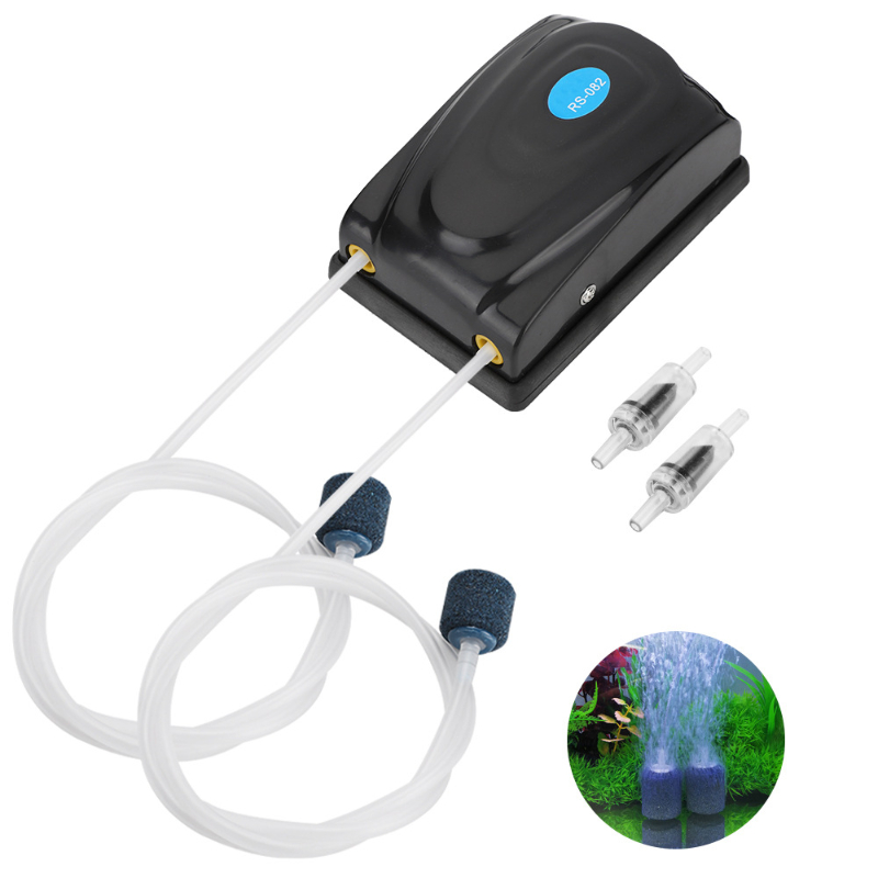 [Lovinland] Bơm Sục Khí Nhỏ Cho Bể Cá Bơm Oxy Bơm Oxy Bơm Oxy Siêu Yên Tĩnh (2 Cửa Thoát Khí)