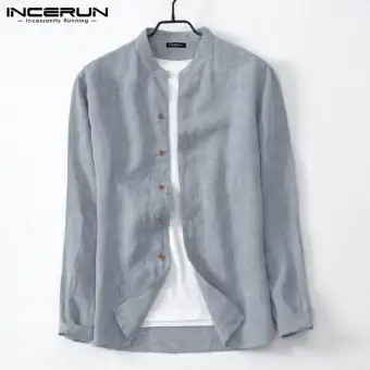 collarless white shirt slim fit