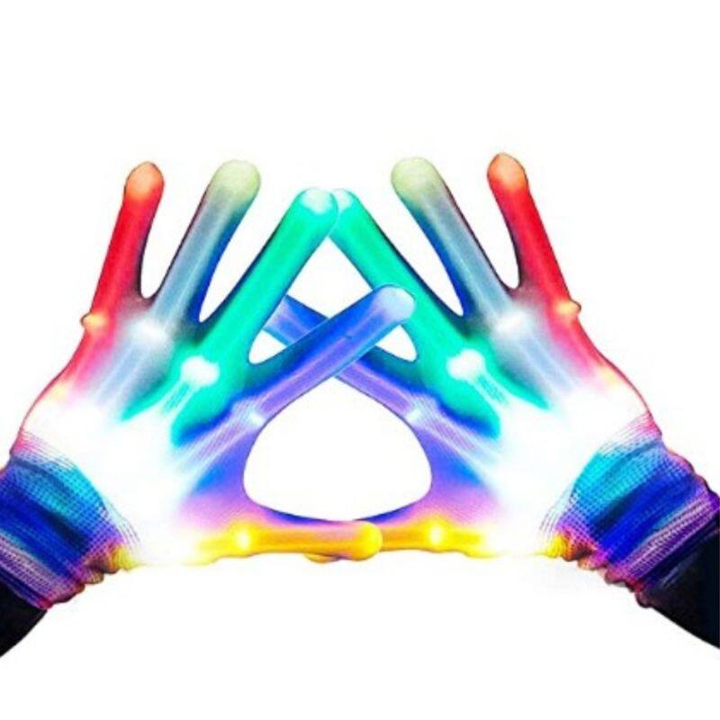 Halloween Flashing LED Gloves Ghost Festival Horror Cool Fun Toys Party Scary Cosplay Costume Prop