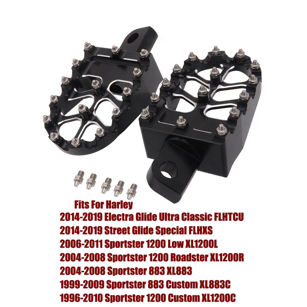 MX Rotating Style Wide Footpegs Footrests Foot Pegs For Harley Honda XR