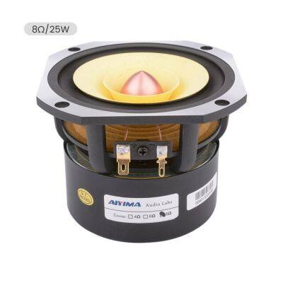 4นิ้วเสียงลำโพงฟูลเรนจ์ Driver 25W ความถี่ปานกลางเสียง HIFI เครื่องขยายเสียงลำโพงสำหรับโฮมเธียเตอร์ลำโพง