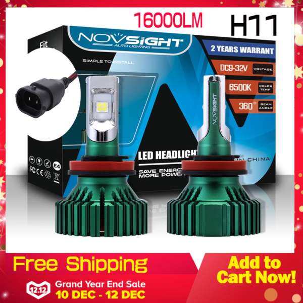 Novsight H11 Xe Ô Tô ĐÈN LED Headlight 60 W 16000LM H11 Ô Tô ĐÈN LED Bóng Đèn Trước Ánh Sáng 6500 K