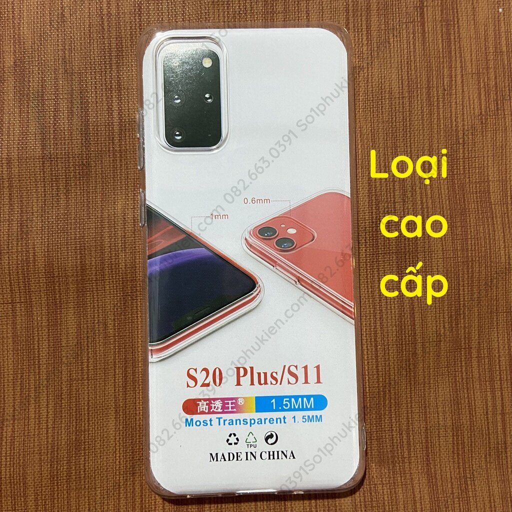 Ốp lưng Samsung s20+ (s20 plus) dẻo trong cao cấp