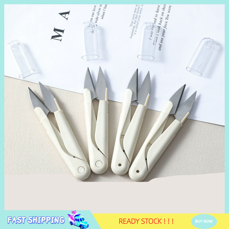Stainless Steel Tailor Scissors Household U-shaped Small Scissors Safety Fish Line Scissors Sewing Cross Stitch Thread Cutter