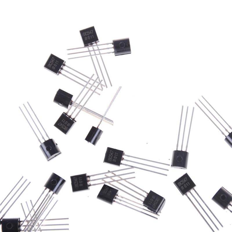 50 Cái/bộ Transistor NPN Đen BC547 BC547B 0.1A/45V