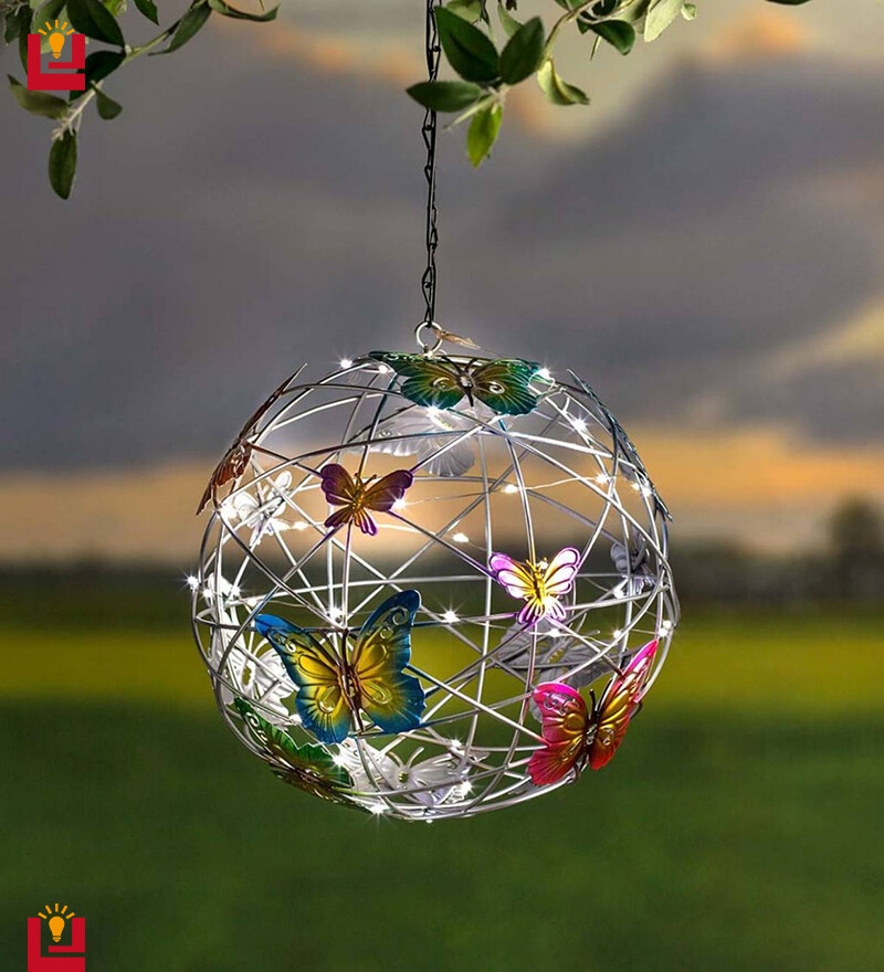 Led Solar Light Solar Panel Garden Light Butterfly Ball Light Garden Light Outdoor Decorative Light Intelligent Light Control Sensor Light