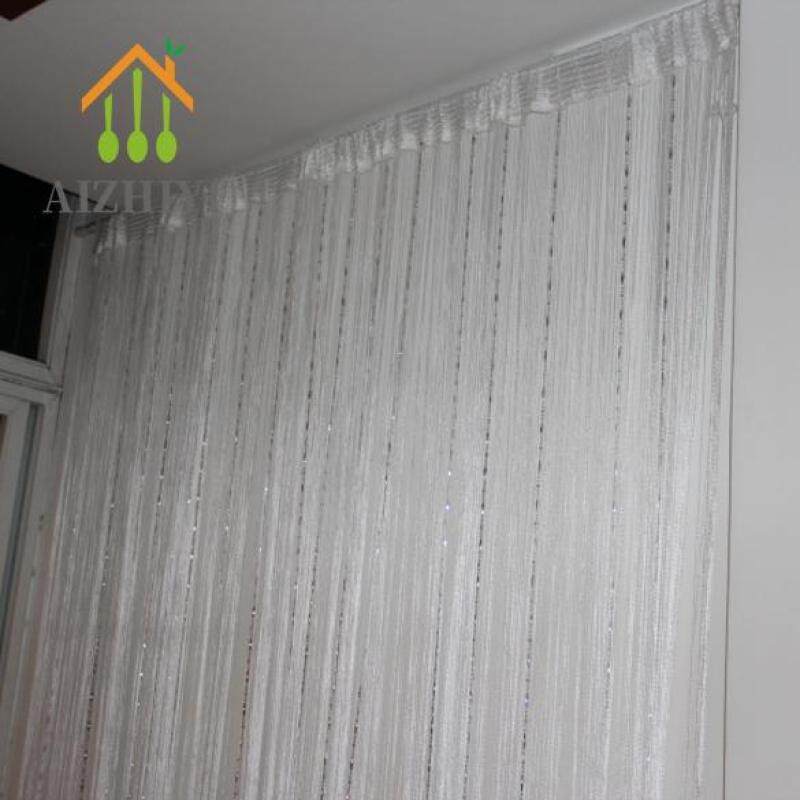 1X2M Hạt Tua Rua Màu Trơn Lãng Mạn, Rèm Cửa Dây Xích Treo Rèm