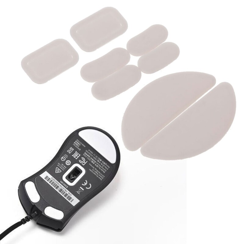 2 Bộ/túi Tiger Gaming Mouse Feet Chuột Skate Cho Razer Deathadder V2 Mini Mouse Trắng Chuột Lướt Đường Cong Cạnh