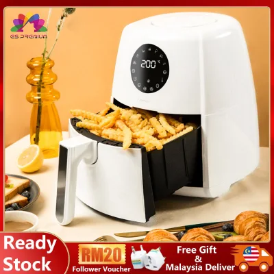 Air Fryer White 3.5L OA5 Ready Stock Electric Digital Oven Large High-Capacity Cooker Non-Stick Cookware Air Fryer Shipping From Malaysia