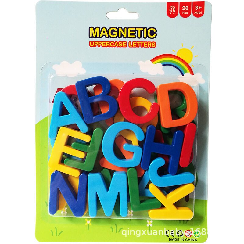 Magnetic Colourful Alphabets Letters Numbers Huruf Besar Huruf Kecil ...