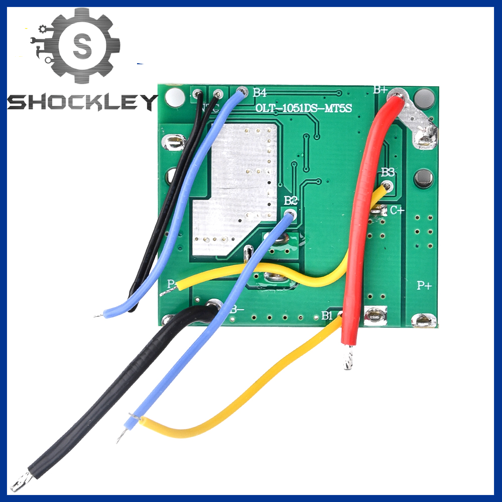 Shockley Bảng Mạch Bảo Vệ Sạc Pin Li-Ion Lithium 5S 18V 21V 20A Mô-đun BMS Cho Dụng Cụ Điện