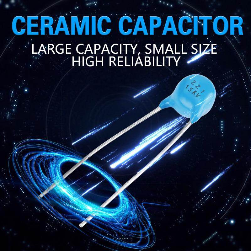 20Pcs High Voltage Monolithic Ceramic Capacitors 221k 220pF 15KV 15000V Capacitor Kit