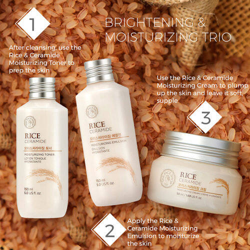 [THE FACE SHOP] Nước Hoa Hồng Dưỡng Ẩm Rice Ceramide 150Ml