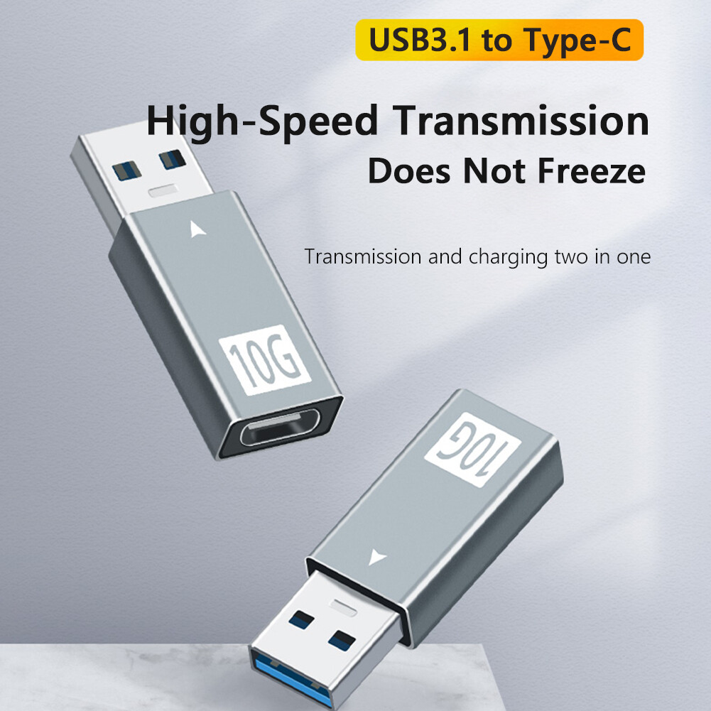 Bộ chuyển đổi usb 3.0 đực sang loại c usb 3.1 10gbps, bộ chuyển đổi sạc dữ liệu cái