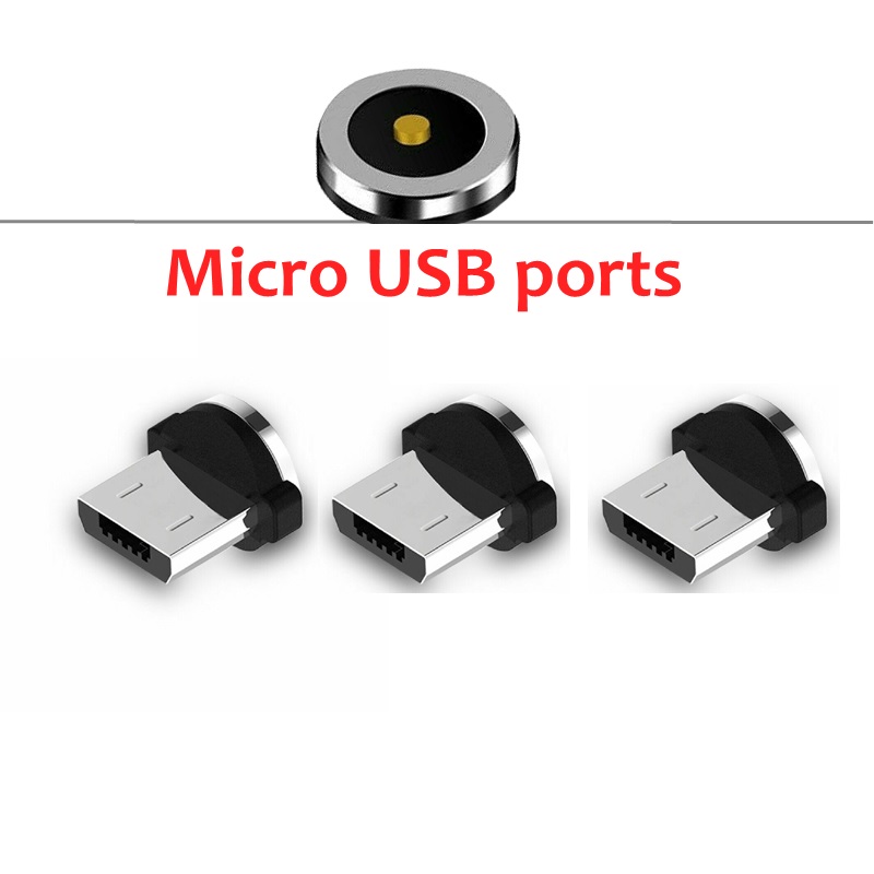 Charging Magnetic Cable Plug Tips Type C Micro USB C Plugs Phone Magnet Charger Plug for IPhone 13 12 11 Xiaomi Huawei Samsung