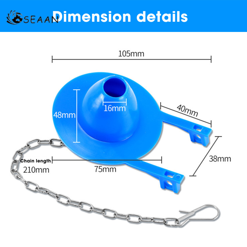 1pcs Universal Toilet Drain Valve Flush Replacement Rubber Flapper Bathroom-Tool