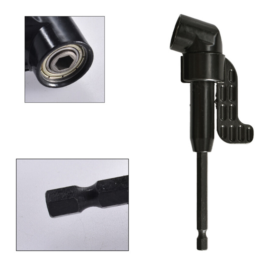 105 Degree Right Angle Drill Attachment And Flexible Angle Extension Bit Kit For Drill Or Screwdriver 1/4" Socket Adapter Tools