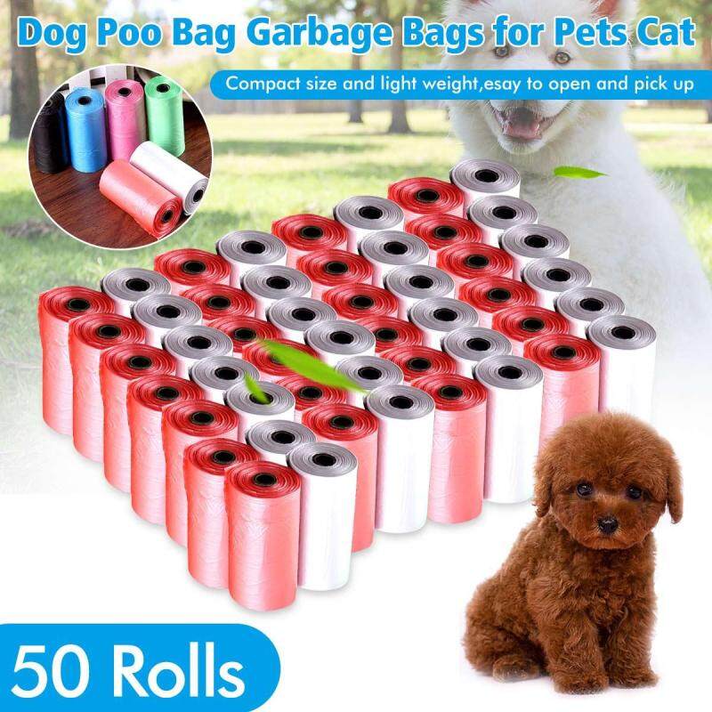 50 Rolls Chó Di Động Chất Thải Vật Nuôi Poop Poo Nạp Lõi Chọn Sạch 1000 Chiếc Túi-