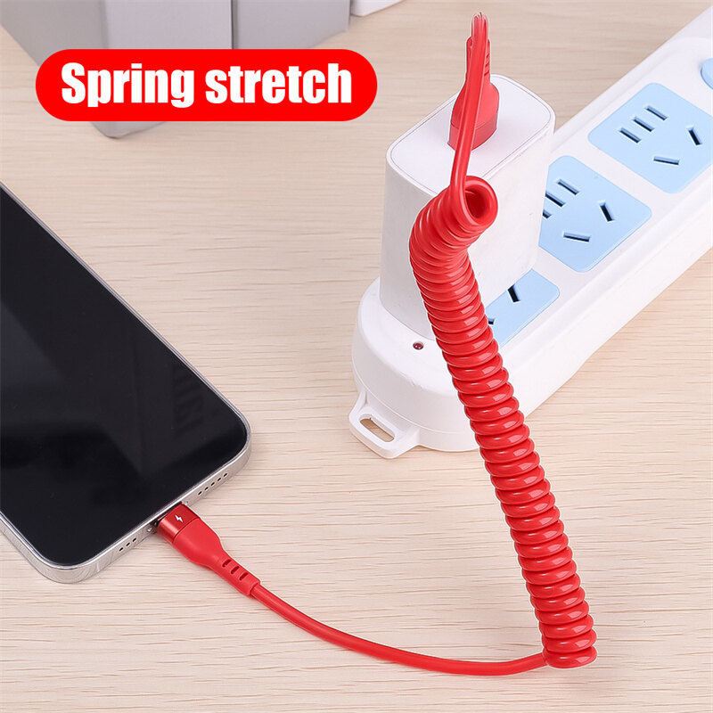 1/1.5m 3A USB Lightning mùa xuân xe cáp sạc nhanh sạc nhanh ngày Cáp tương thích với iPhone
