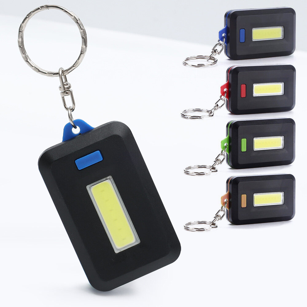 Multifunctional Portable Mini COB Keychain Light Flashlight for Outdoor Hiking Camping Keychain Torch Night Lamp