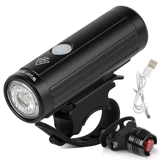 WEST BIKING Bike Light USB Rechargeable MTB Road Bicycle Front Light Waterproof Cycling Headlight Bicycle Accessories LED Flashlights Lamps