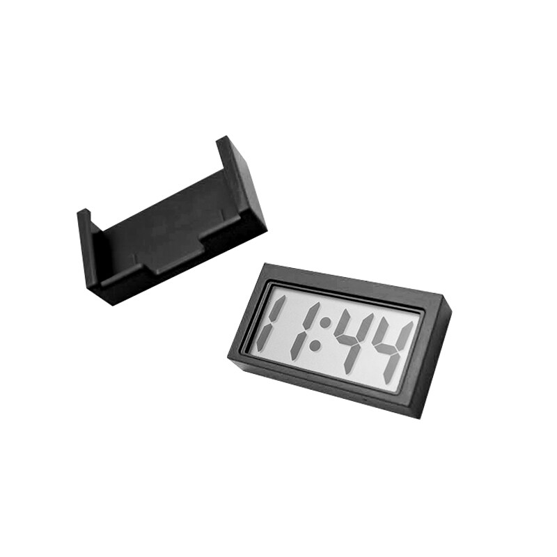 Mini Đồng Hồ Điện Tử Với Chất Kết Dính Pad Màn Hình Hiển Thị Ngày Giờ Kỹ Thuật Số LCD Dành Cho Bảng Điều Khiển Xe Hơi
