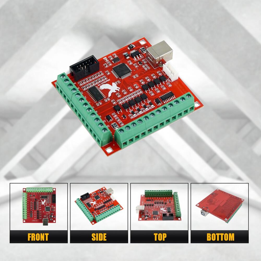 Breakout Board CNC USB MACH3 4AXIS Controller Card Support Stepper And Servo Motor 100Khz With USB Cable Software On The CD Electrical Circuitry - Parts