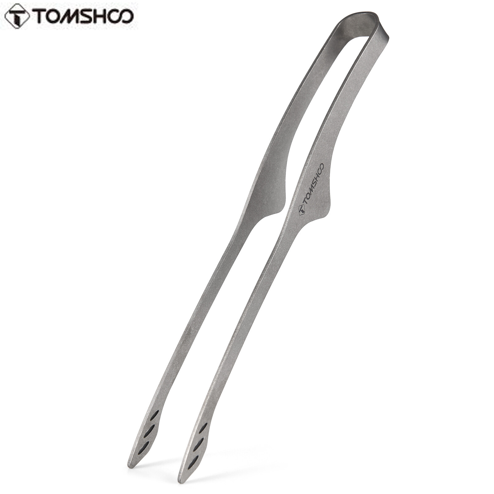 TOMSHOO Titanium Tongs 9.2 Inch Lightweight BBQ Grill Tongs Clip Outdoor Camping Backpacking Hiking Cookware