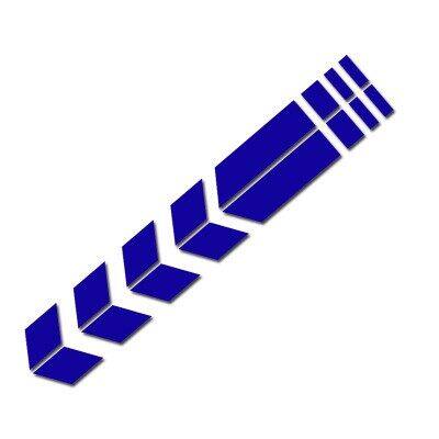 Motorcycle Reflective Stickers Wheel on Fender Waterproof Safety Warning Arrow Tape 34x5.5cm