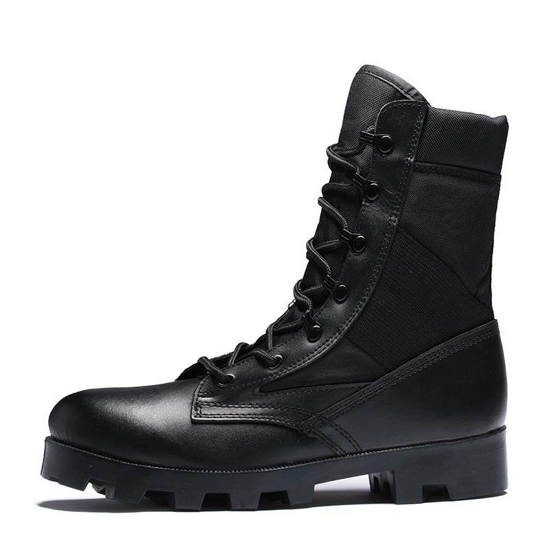 Desert Combat Ankle Boots Black Desert Combat Lace Up Outdoor Tactical Military Boots Lace Up Gabton Combat Leather High To Help Boots Leather
