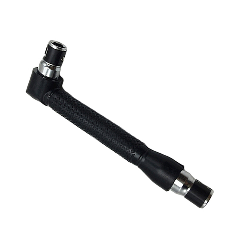 Black Mini 1/4 Ratchet Wrench Screwdriver Socket Wrench Rods Hand Tool with Bit