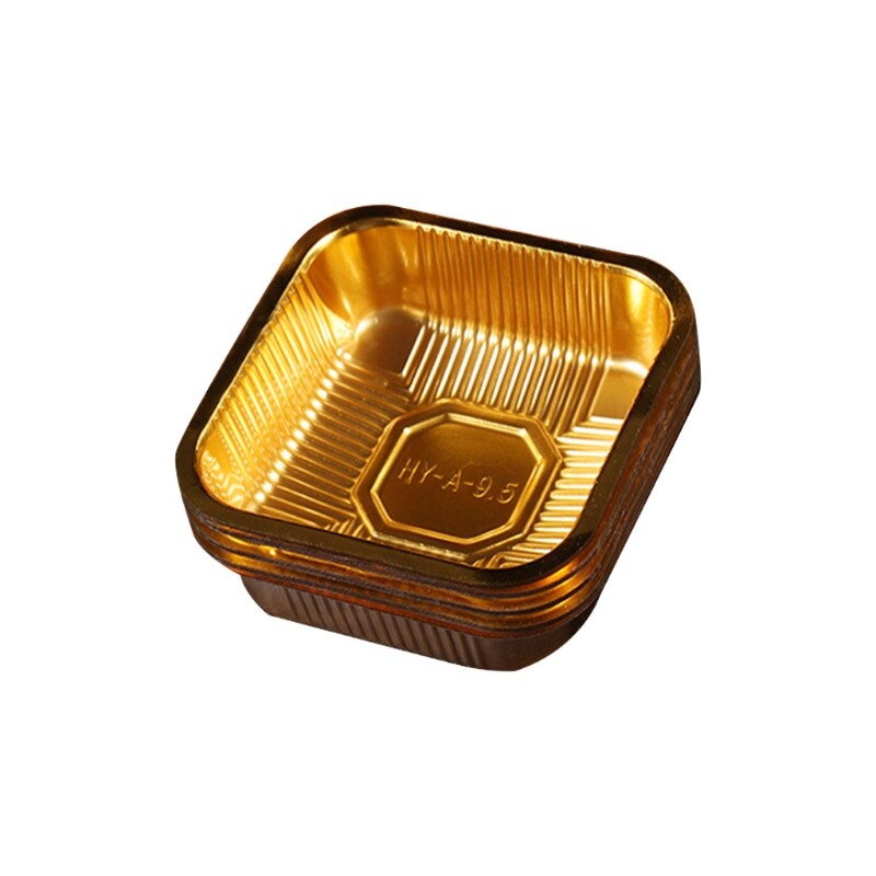 Square Food Grade PET Material Mooncake Packaging Box Container Holders EggYolk Puff Boxes 2