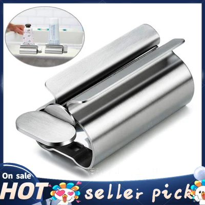 Toothpaste Tube Squeezer Toothpaste Roller Stainless Steel Labor Saving Toothpaste Tube Wringer